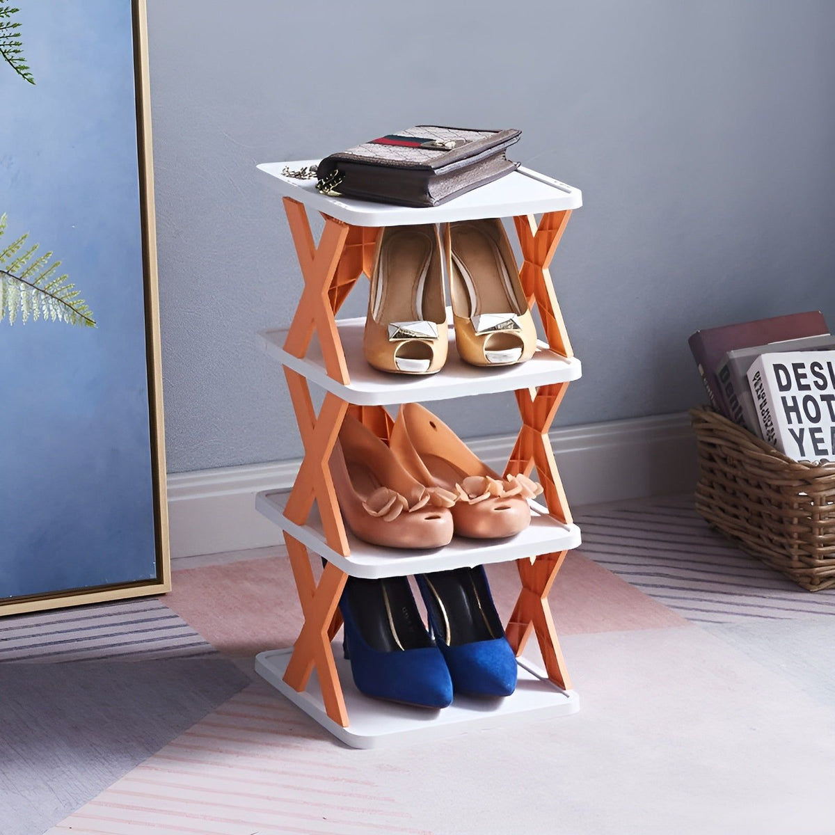 Collapsible Shoe Rack - Space-Saving Multi-Layer Shoe Organizer 5