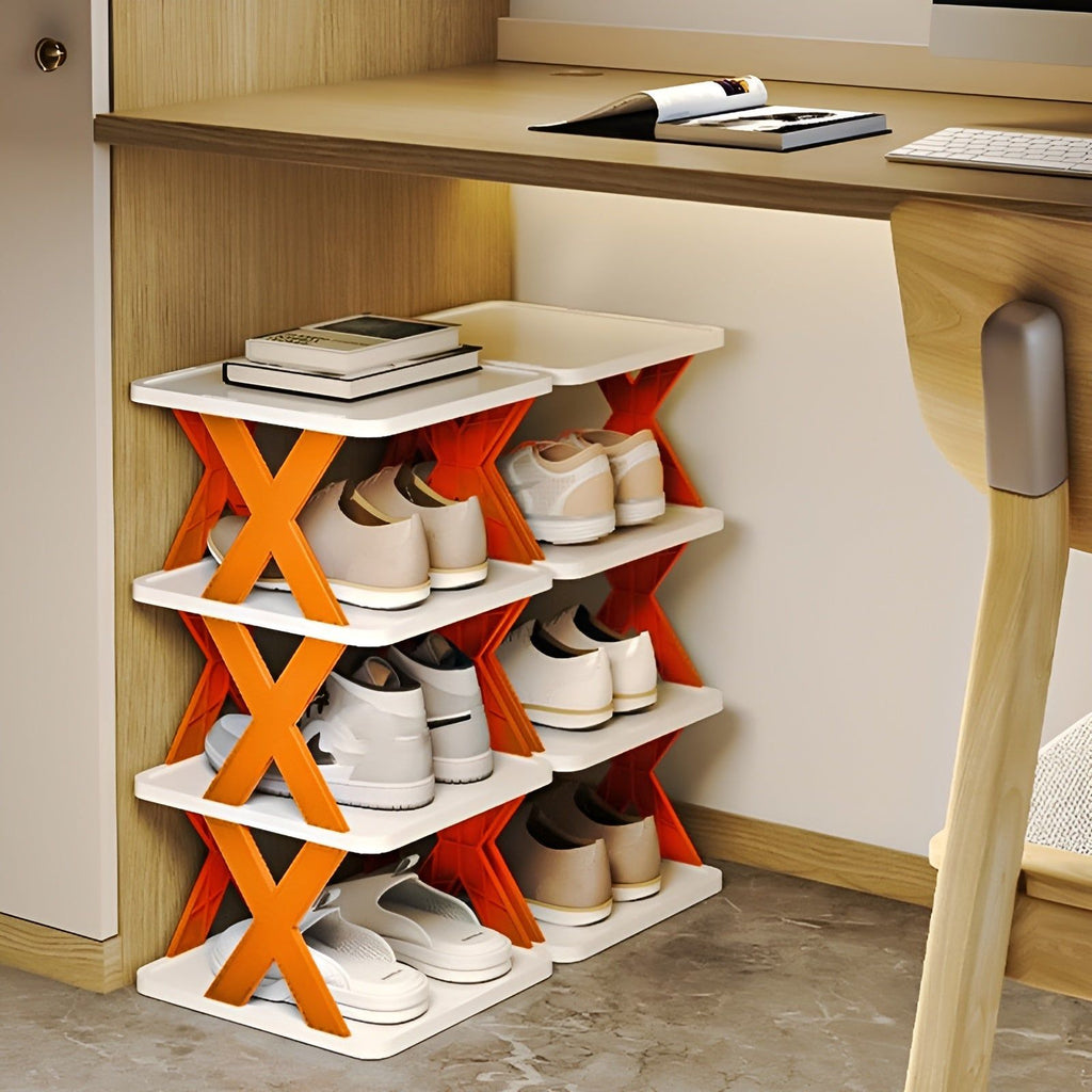 Collapsible Shoe Rack - Space-Saving Multi-Layer Shoe Organizer 7
