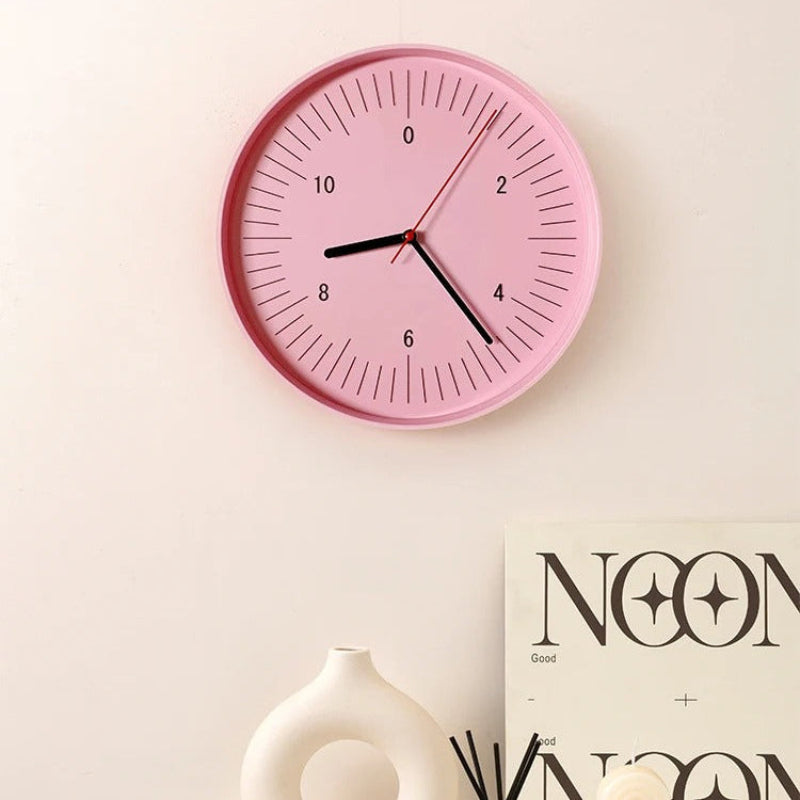 Colorful Modern Wall Clock – Durable Round ABS Plastic Home Decor for Living Room, Kitchen, and Office 2