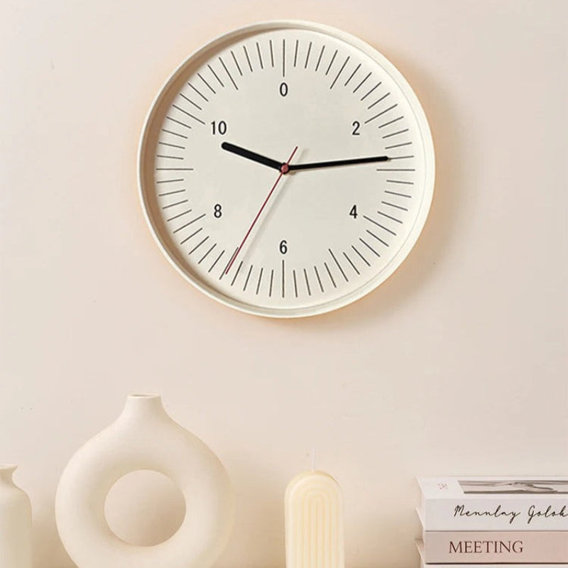 Colorful Modern Wall Clock – Durable Round ABS Plastic Home Decor for Living Room, Kitchen, and Office 4