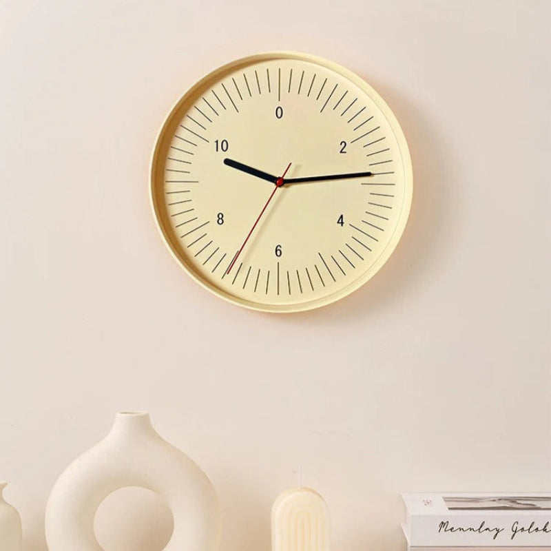 Colorful Modern Wall Clock – Durable Round ABS Plastic Home Decor for Living Room, Kitchen, and Office 5