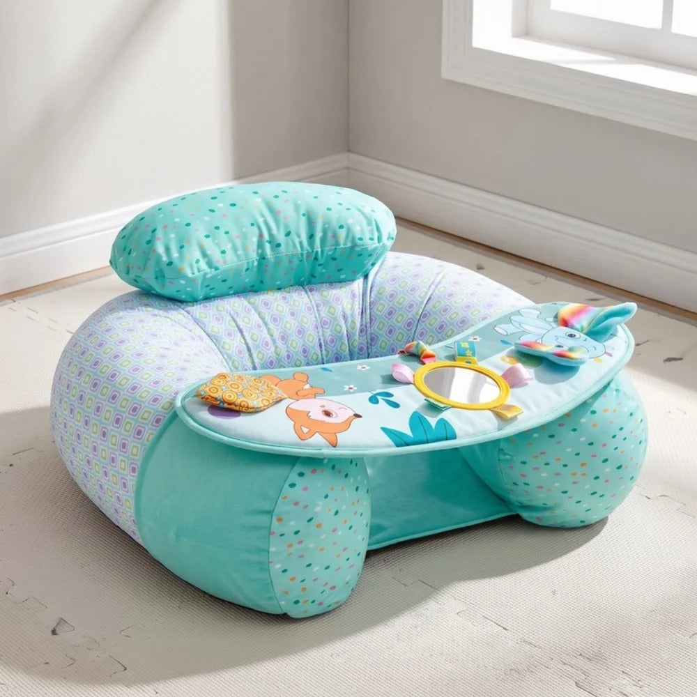 Comfy Baby Sofa Inflatable Sitting Support Cushion With Play Tray