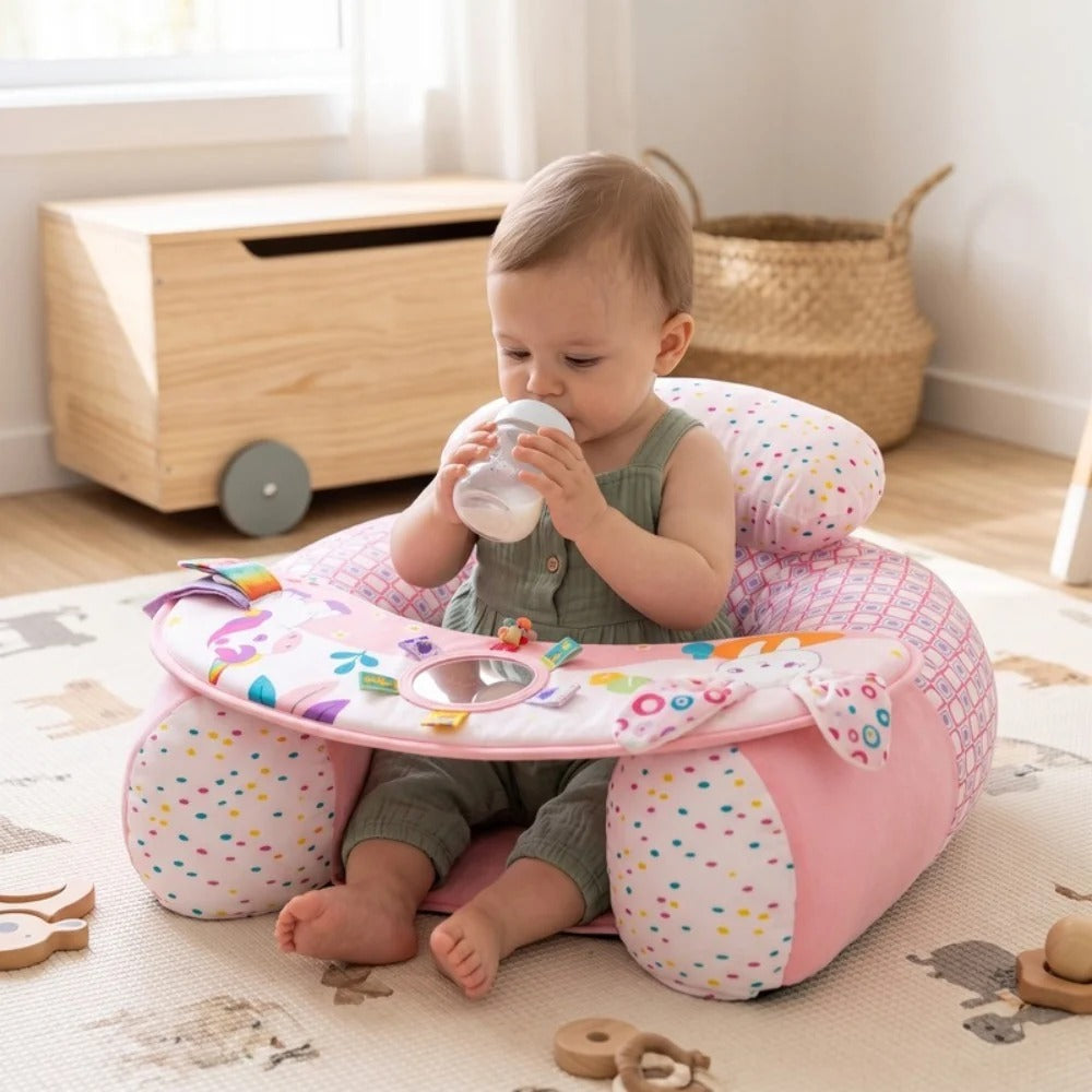 Comfy Baby Sofa Inflatable Sitting Support Cushion With Play Tray 1