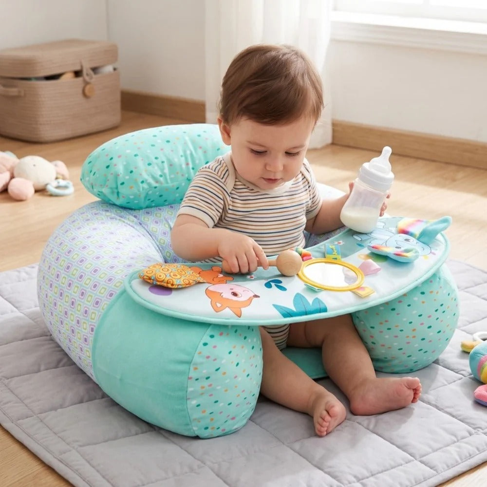 Comfy Baby Sofa Inflatable Sitting Support Cushion With Play Tray 2