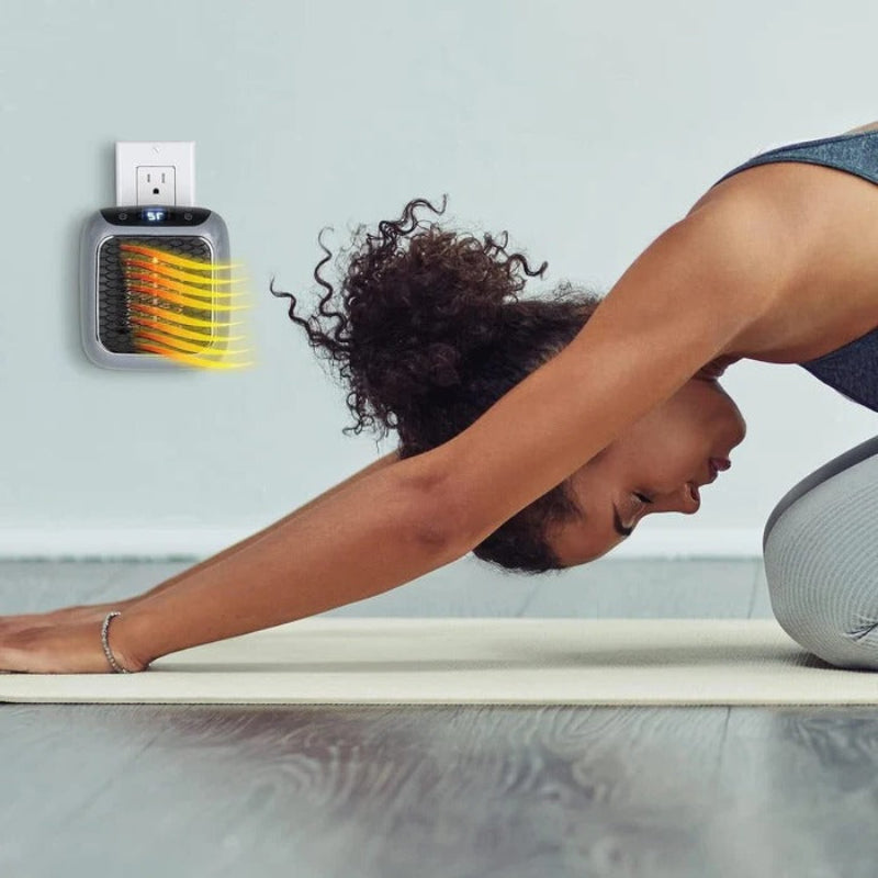 Compact 800W Electric Heater with Adjustable Thermostat – Portable Space Heater for Bedroom and Home Office, Whisper-Quiet Operation 5