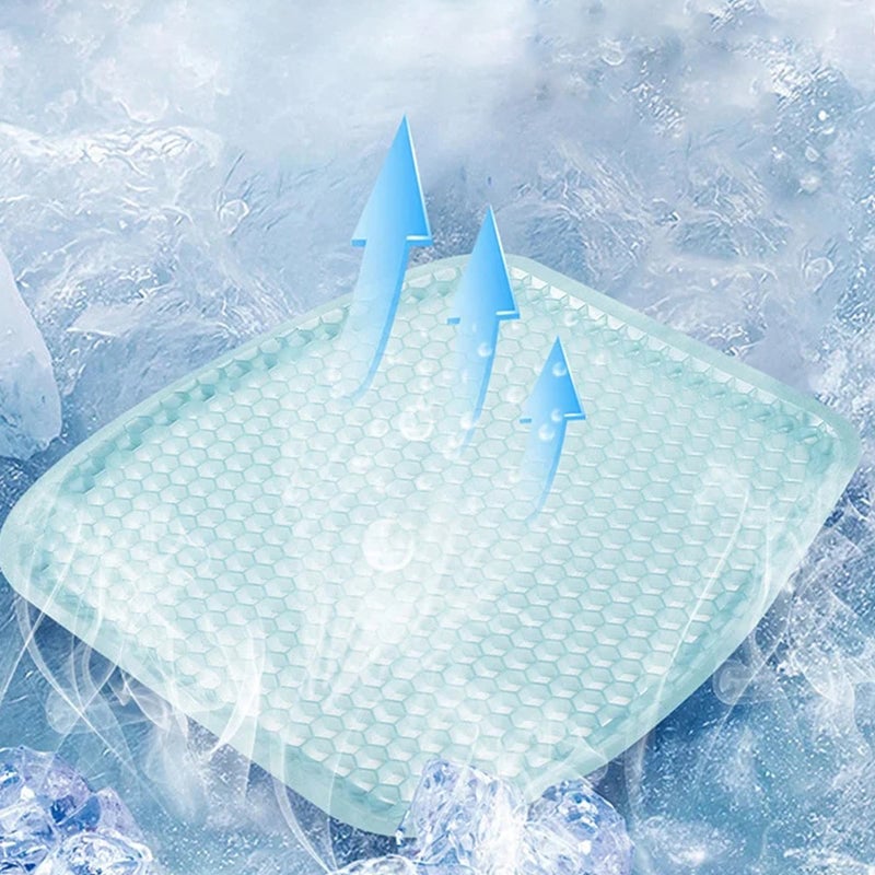 Cooling Gel Car Seat Cushion - Breathable Comfort & Shock Absorption 5