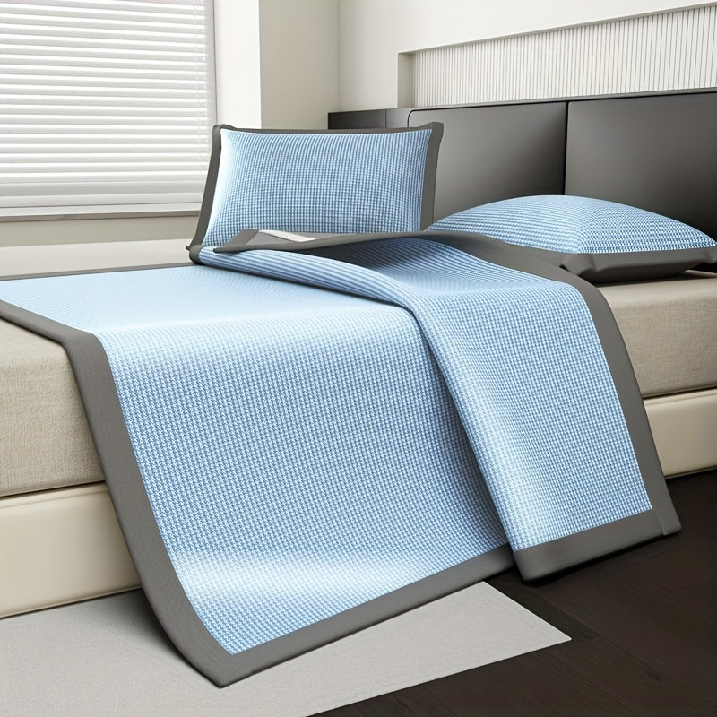 Cooling Mattress Protector Queen - Breathable Ice Silk for Hot Sleepers 1
