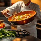 Copper Cooking Pan - Best Non-Stick Cookware for Induction & Oven Use 4