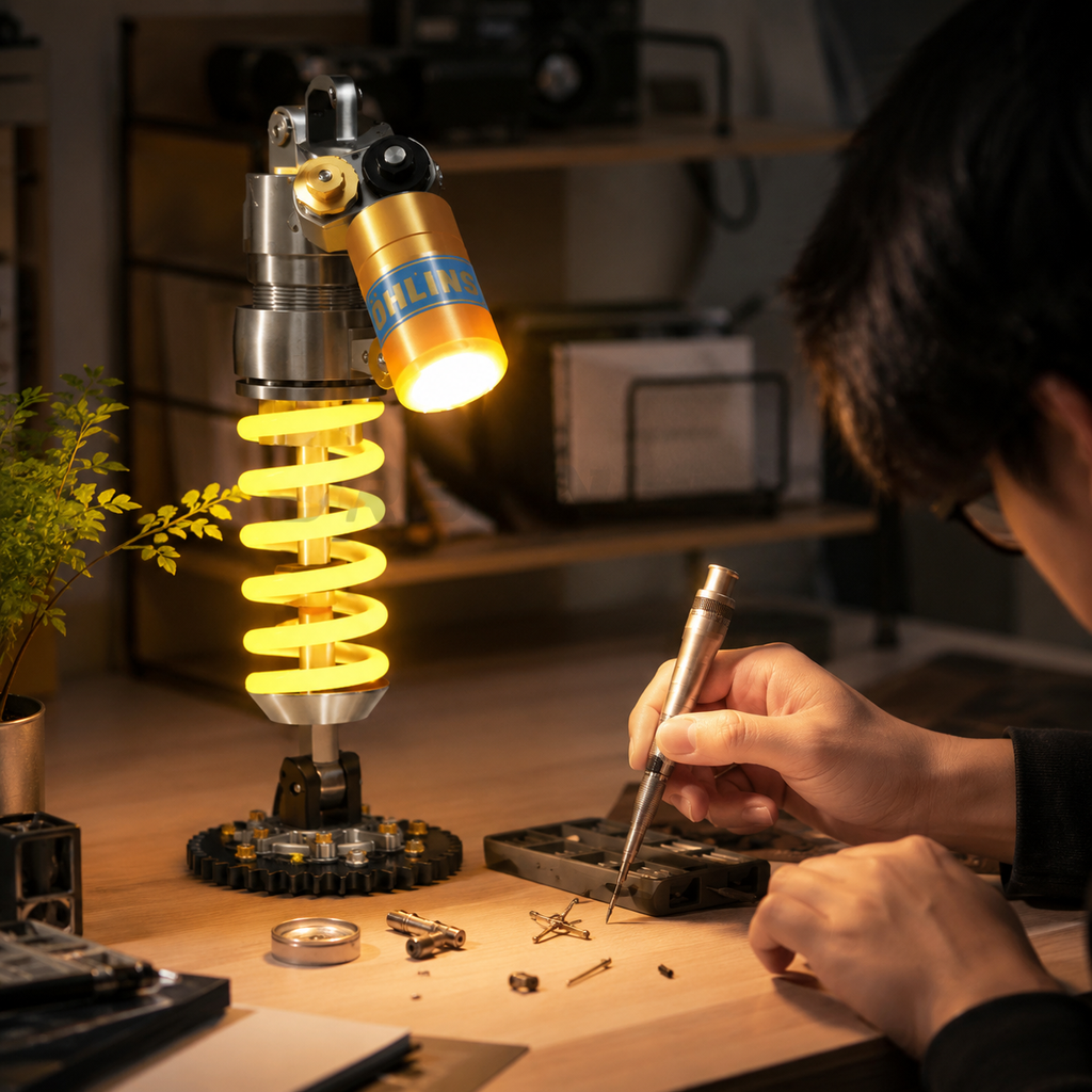 Cordless Desk Lamp - Adjustable Brightness & Unique Shock Absorber Design 2