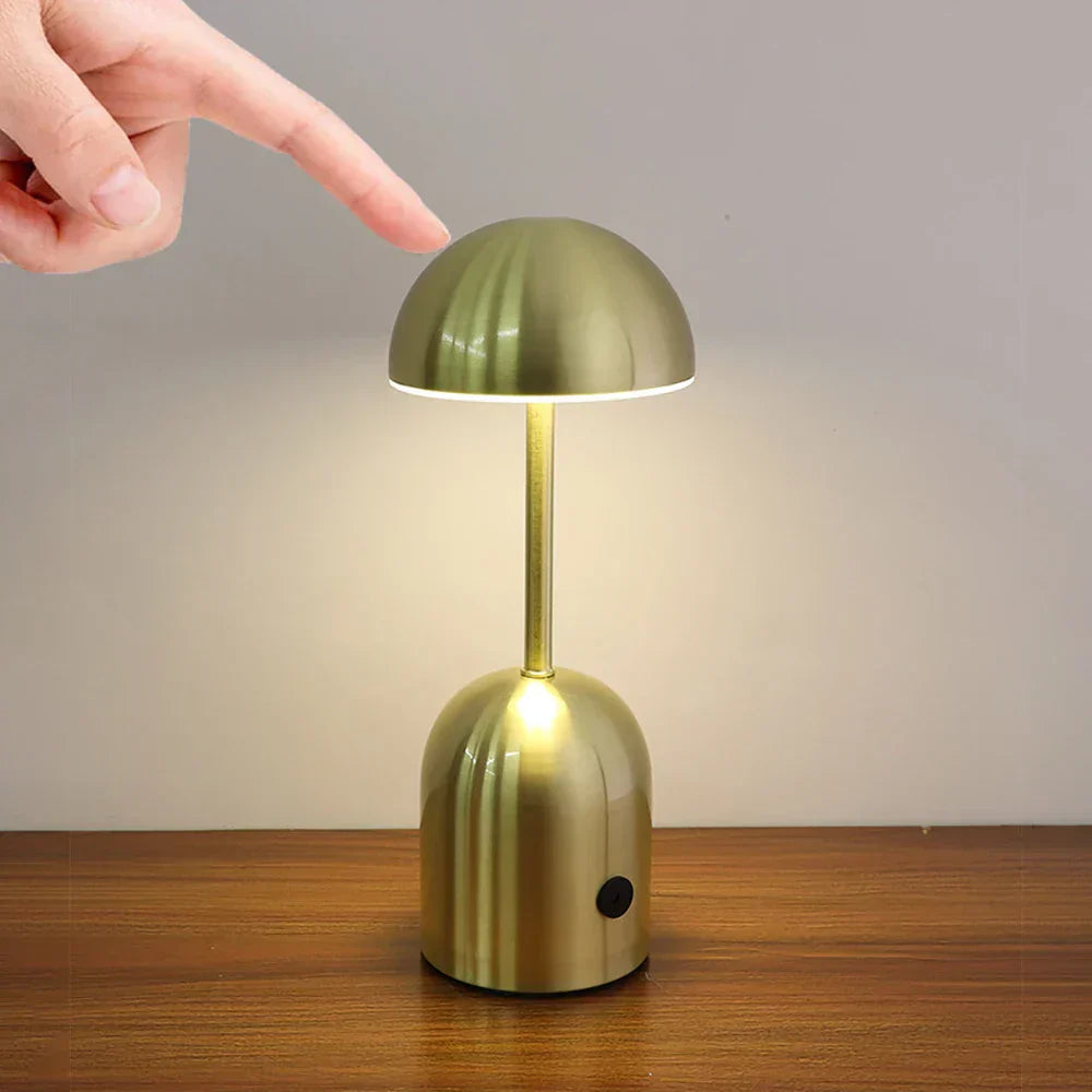 Cordless Desk Lamp, Metal Body, Rechargeable Battery, Dimmable LED 3