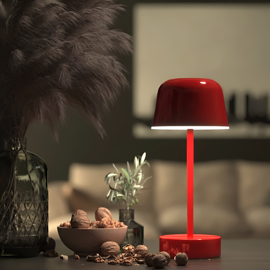 Cordless LED Table Lamp - Versatile Retro Design for Any Mood 1