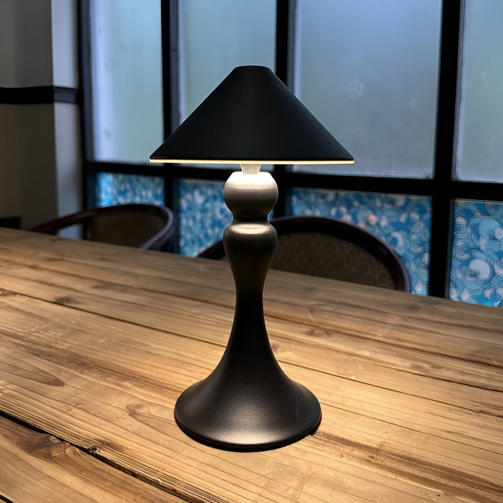 Cordless Table Lamp - Adjustable Brightness, Retro Design 0