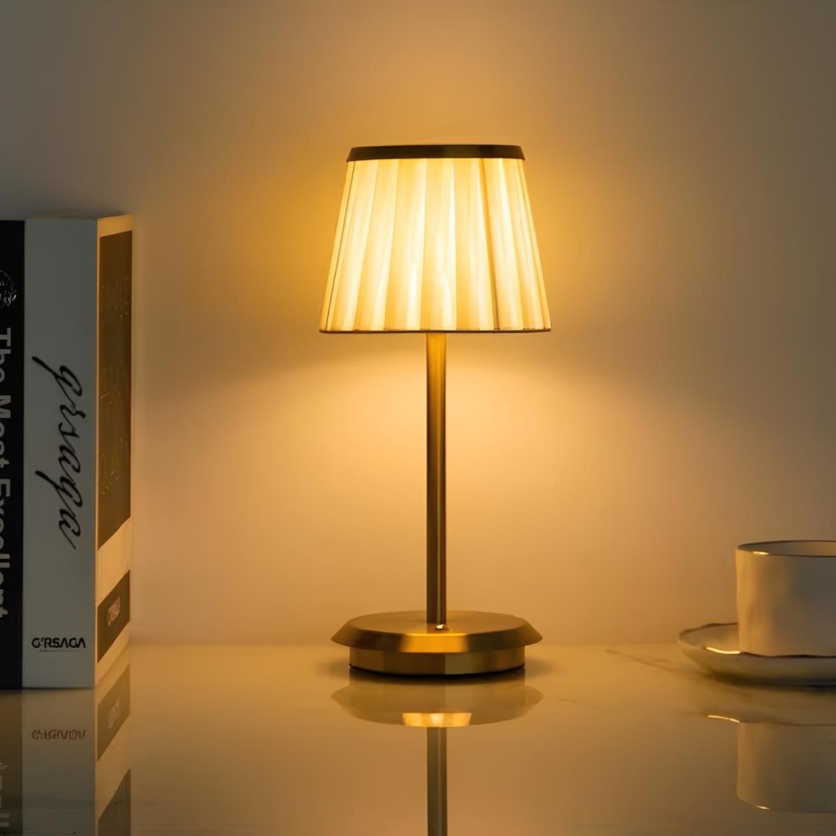 Cordless Table Lamp - Dimmable, Waterproof & Rechargeable Design 5