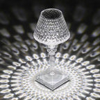 Cordless Table Lamp - USB Rechargeable, Adjustable Brightness, Glass Shade 6