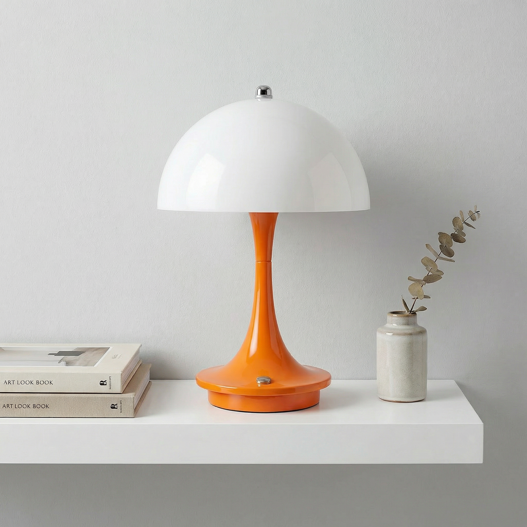 Cordless Table Lamp - Warm LED Light for Bedside & Living Room Use 1