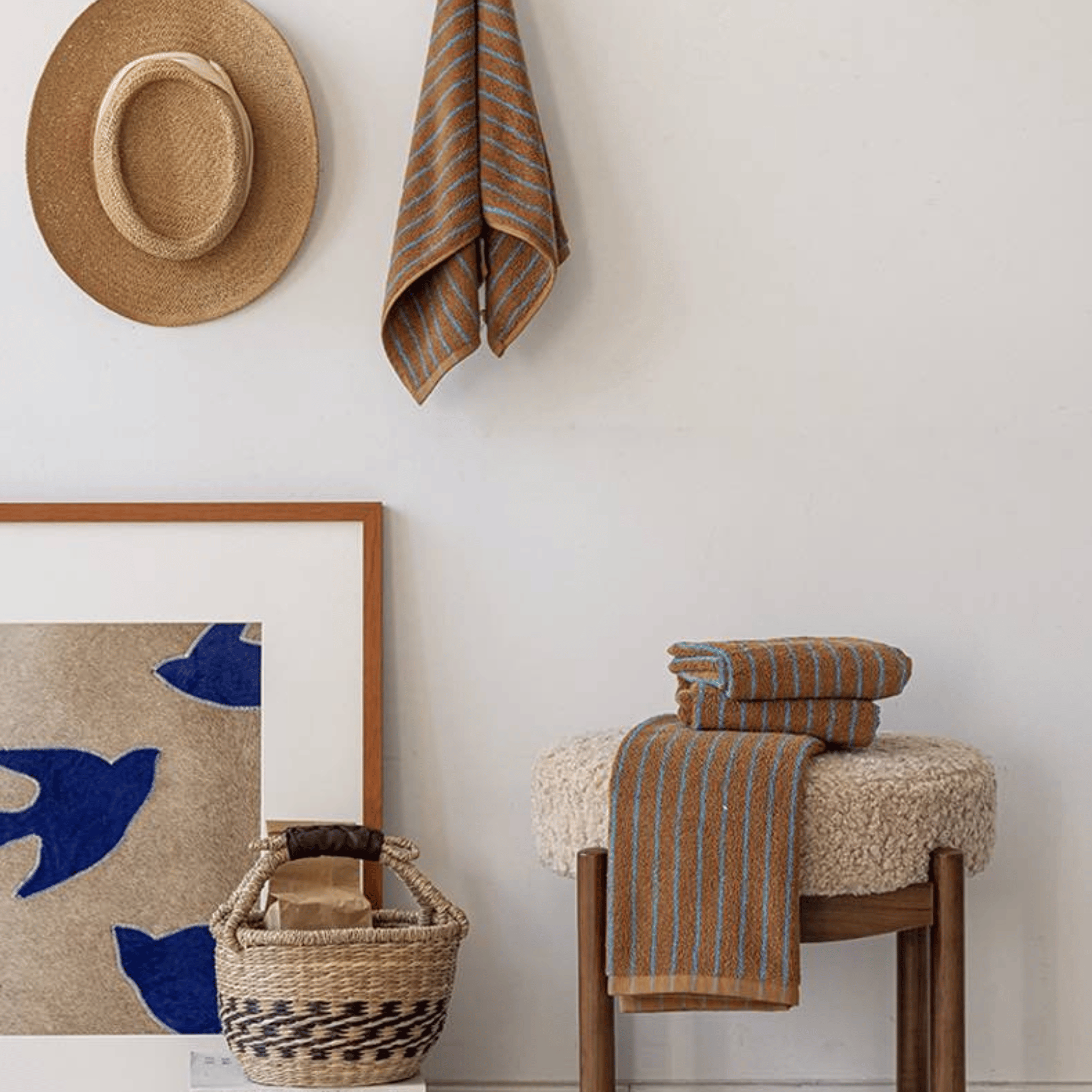 Cotton Bath Towels - Soft, Absorbent Retro Stripes for Everyday Use 7
