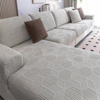 Coverfect Fitted Mattress Cover - Stylish Geometric Plush Design 0