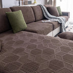 Coverfect Fitted Mattress Cover - Stylish Geometric Plush Design 3