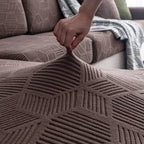 Coverfect Fitted Mattress Cover - Stylish Geometric Plush Design 8