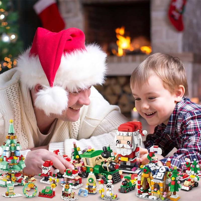 Creative Christmas Building Set for Kids Aged 6+ – 12 Unique Colorful Pieces for Holiday Fun and Imaginative Play 1