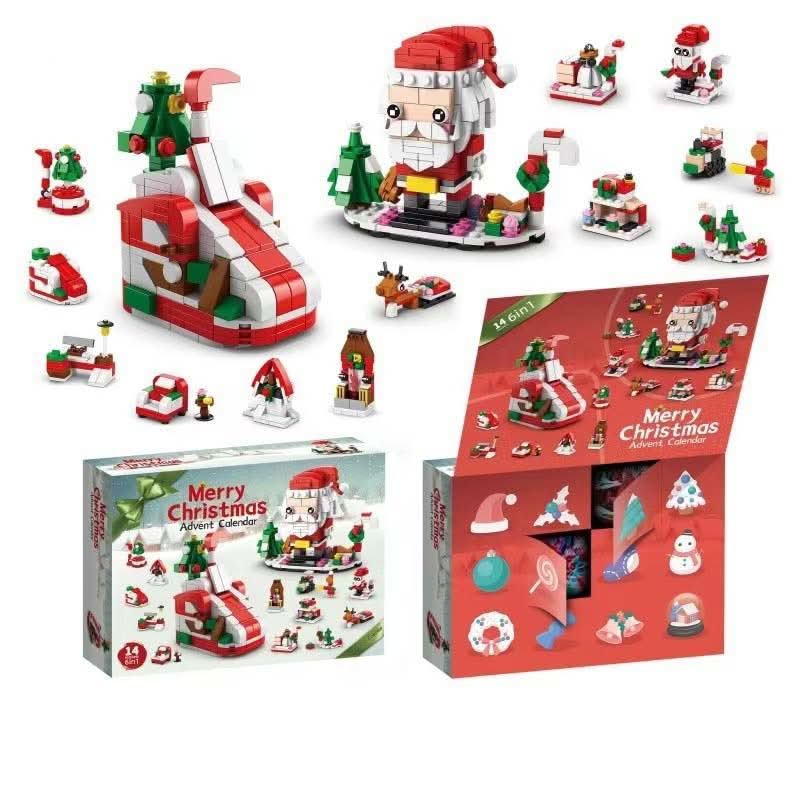Creative Christmas Building Set for Kids Aged 6+ – 12 Unique Colorful Pieces for Holiday Fun and Imaginative Play 12
