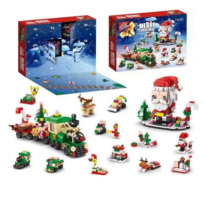 Creative Christmas Building Set for Kids Aged 6+ – 12 Unique Colorful Pieces for Holiday Fun and Imaginative Play 7