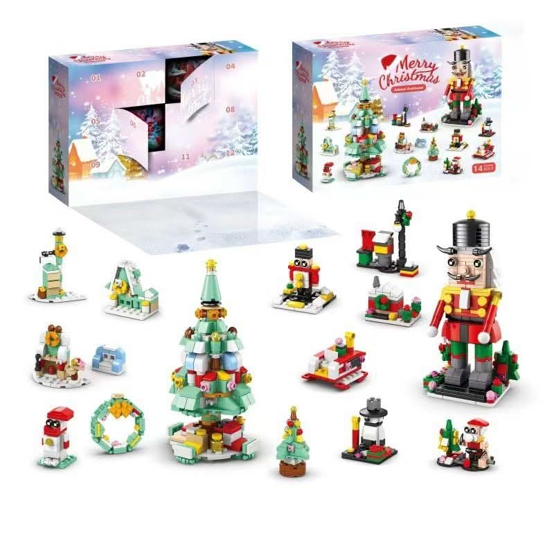 Creative Christmas Building Set for Kids Aged 6+ – 12 Unique Colorful Pieces for Holiday Fun and Imaginative Play 9