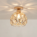 Crystal Flush Mount Ceiling Light for Elegant Hallway Illumination 01