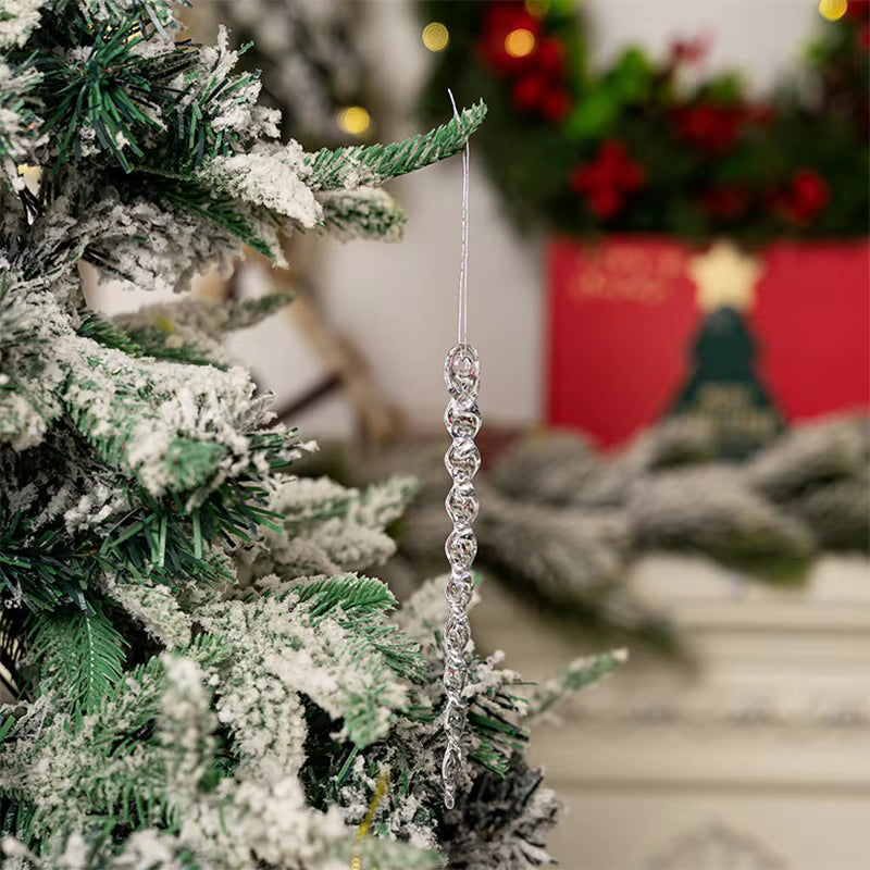 Crystal Icicle Christmas Ornaments for Sparkling Winter Decor 2