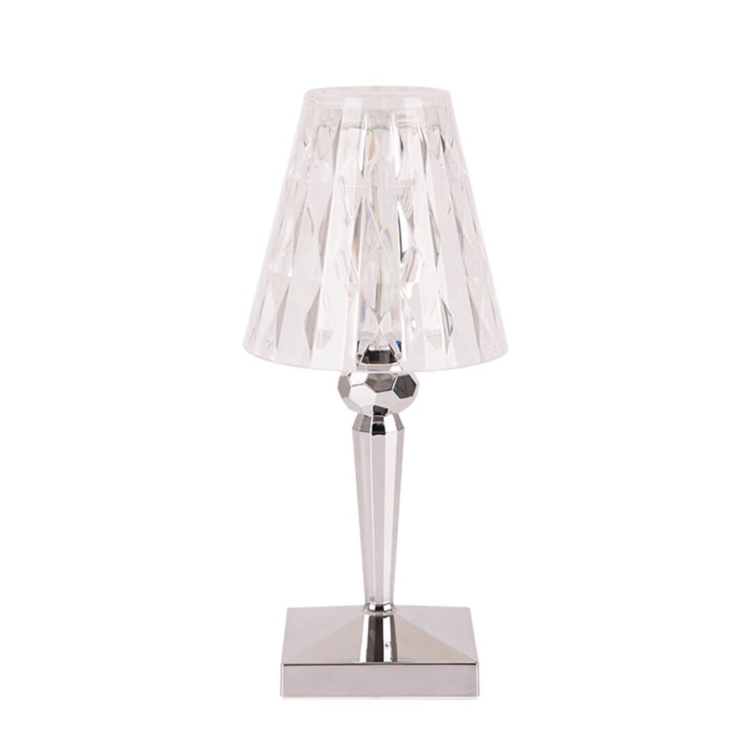 Crystal LED Lamp - Touch Control, Rechargeable & Dimmable 12