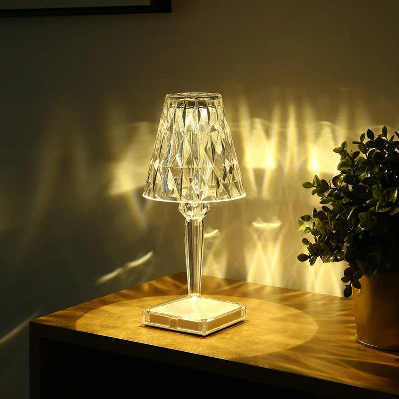 Crystal LED Lamp - Touch Control, Rechargeable & Dimmable 2