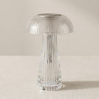 Crystal Mushroom Table Lamp, 15 Inch Height, E26 Bulb Compatible 0