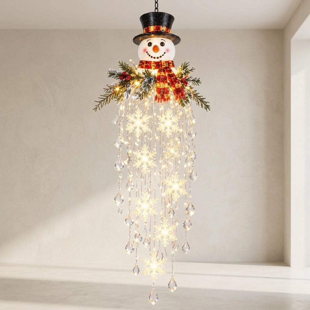 Crystal Snowflake LED Hanging Light for Christmas Porch Decor 1