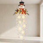 Crystal Snowflake LED Hanging Light for Christmas Porch Decor 1