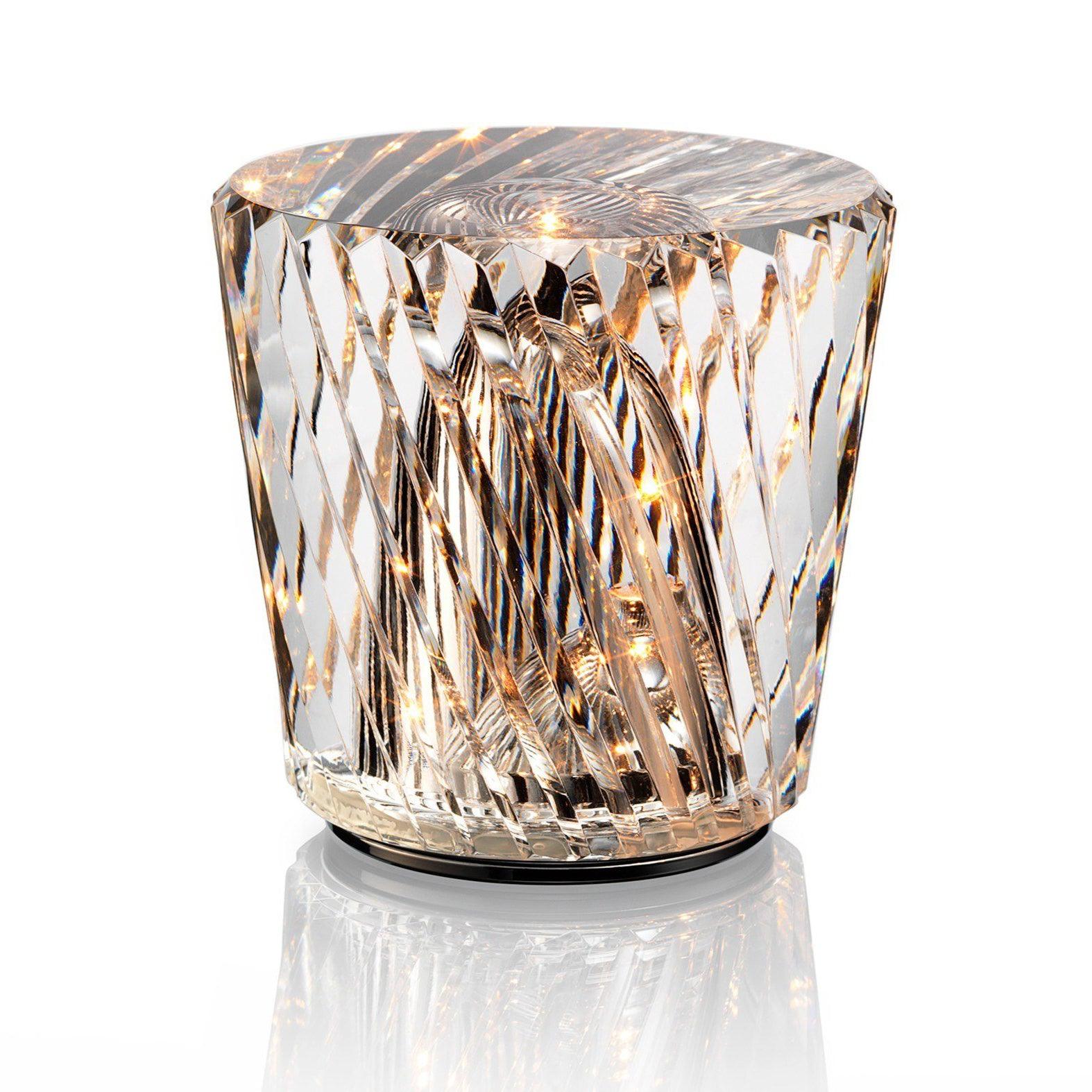 Crystal Table Lamp - USB Rechargeable, Cordless & Ideal for Bedside Use 0