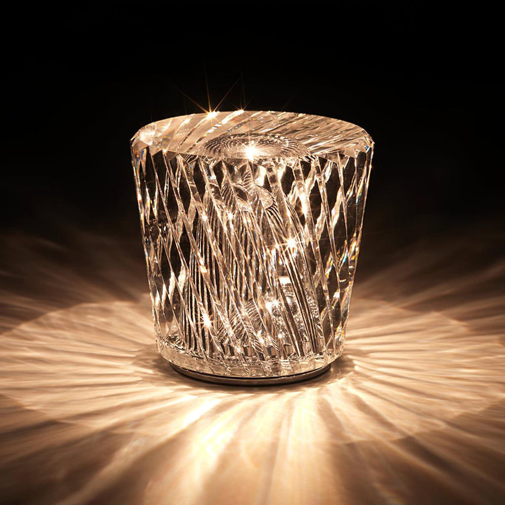 Crystal Table Lamp - USB Rechargeable, Cordless & Ideal for Bedside Use 2