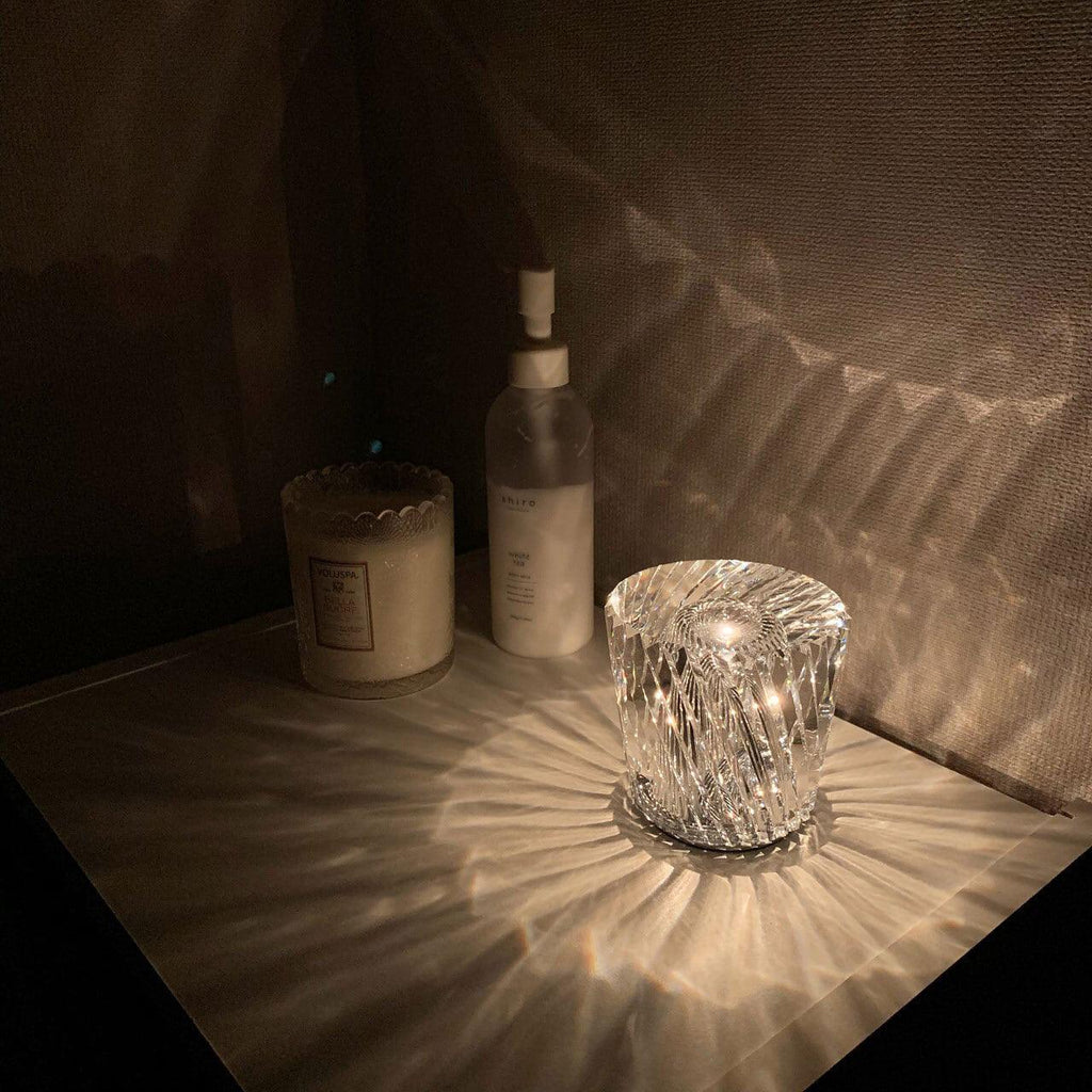 Crystal Table Lamp - USB Rechargeable, Cordless & Ideal for Bedside Use 8