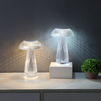 Crystal Touch Jellyfish Night Light with Dimmable LED – Artistic Acrylic Design for Home Decor and Ambiance 2