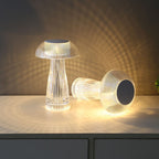 Crystal Touch Jellyfish Night Light with Dimmable LED – Artistic Acrylic Design for Home Decor and Ambiance 3