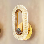 Crystal Wall Sconce Lighting - Elegant LED Design for Cozy Ambiance 0