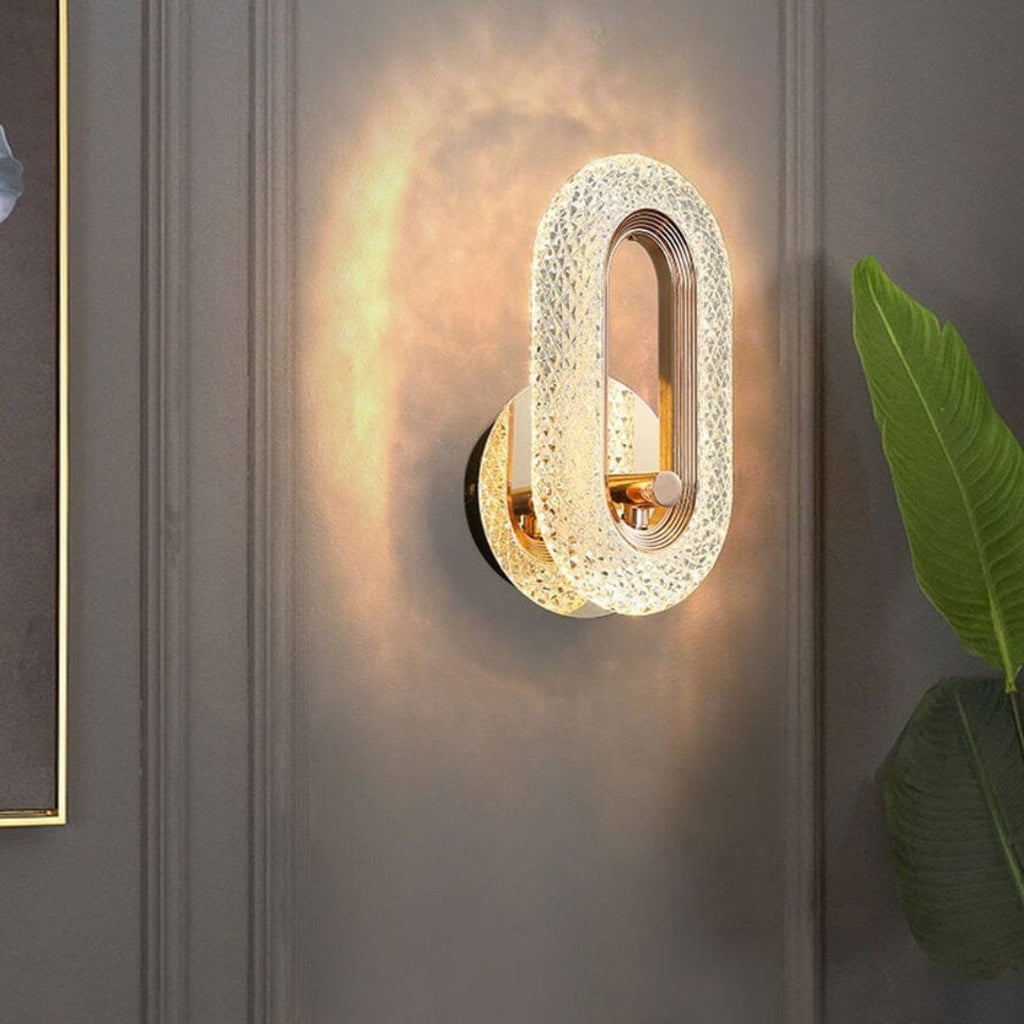Crystal Wall Sconce Lighting - Elegant LED Design for Cozy Ambiance 3