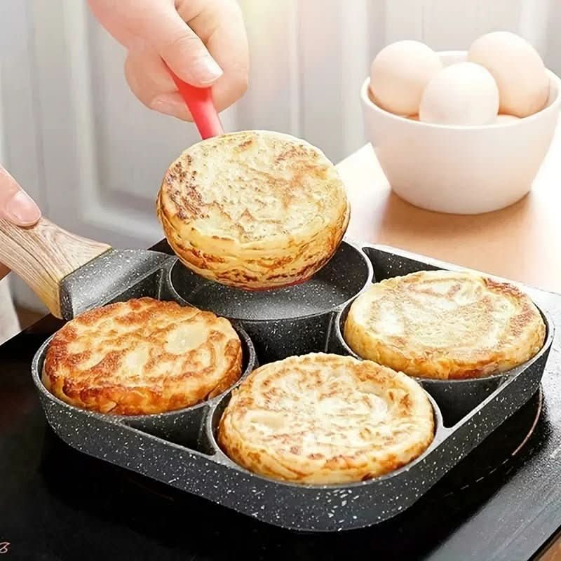 Culinara 4-Hole Non Stick Pan - Efficient Cooking with Durable Aluminum 1