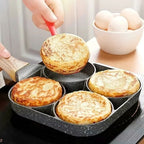 Culinara 4-Hole Non Stick Pan - Efficient Cooking with Durable Aluminum 1
