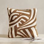 Cushion Cover 45 x 45 cm Textured Fabric Hidden Zipper, Cozy Textured Design 