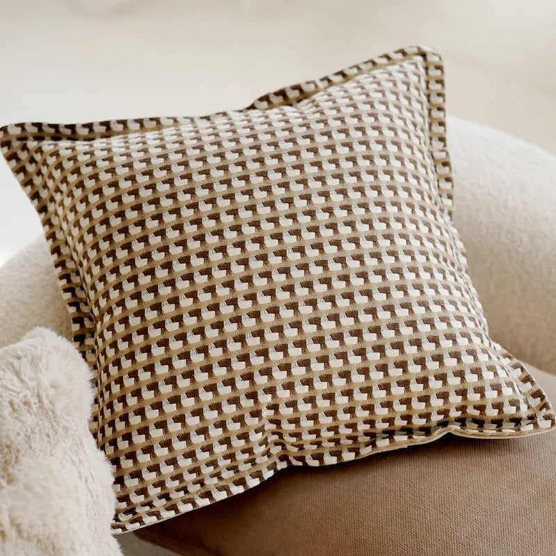 Cushion Cover 45 x 45 cm Textured Fabric Hidden Zipper, Cozy Textured Design 4