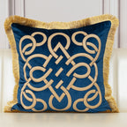 Cushion Cover Polyester Cotton Embroidered 45 cm or 50 cm,Elegant Embroidery Design 1
