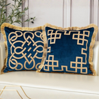 Cushion Cover Polyester Cotton Embroidered 45 cm or 50 cm,Elegant Embroidery Design 13