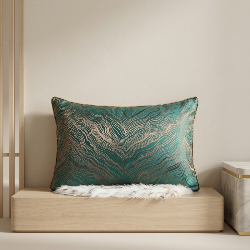 Cushion Cover Polyester Cotton Jacquard 30x50 cm 45x45 cm or 50x50 cm, Soft Handmade