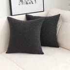Cushion Cover Teddy Wool Hidden Zipper Various Colors, Soft & Cozy Home Decor Accent 1