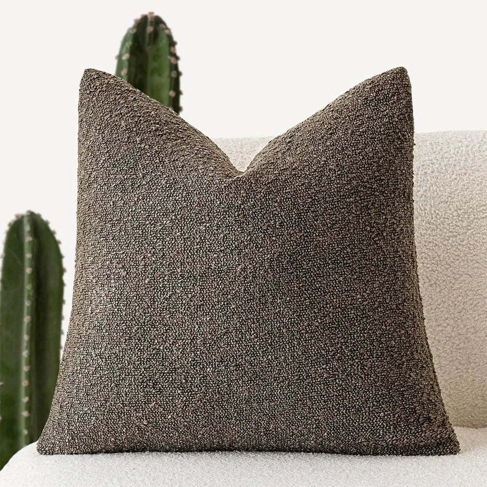 Cushion Cover Teddy Wool Hidden Zipper Various Colors, Soft & Cozy Home Decor Accent 2